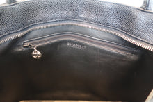 画像をギャラリービューアに読み込む, CHANEL/シャネル 復刻トート キャビアスキン ブラック/シルバー金具 トートバッグ 800090108