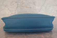 将图片加载到图库查看器,HERMES EVELYNE 2PM Clemence leather Blue jean □K刻印 Shoulder bag 700120171