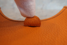 Load image into Gallery viewer, HERMES  EVELYNE TPM Clemence leather Orange C Engraving Shoulder bag 700090048
