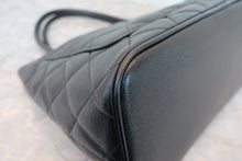 Load image into Gallery viewer, CHANEL Medallion Tote Caviar skin Black/Silver hadware Tote bag 700060203