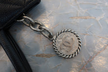 Load image into Gallery viewer, CHANEL Medallion Tote Caviar skin Black/Silver hadware Tote bag 700060203