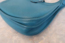 将图片加载到图库查看器,HERMES EVELYNE 3PM Clemence leather Blue izmir Shoulder bag 800040133