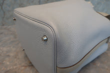 Load image into Gallery viewer, HERMES PICOTIN LOCK TOUCH MM Clemence leather/Swift leather Blue pale/Pearl gray □R Engraving Hand bag 700100079