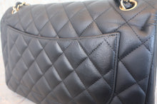 将图片加载到图库查看器,CHANEL/香奈儿 中号CF 双盖 双链条包 羊皮 Black/Gold hadware(黑色/金色金属) 肩背包 800010203