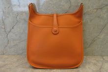 將圖片載入圖庫檢視器 HERMES/エルメス エブリン3PM ヴォーエプソン オレンジ □N刻印 ショルダーバッグ 700090119