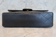 Load image into Gallery viewer, CHANEL Matelasse double flap double chain shoulder bag Lambskin Black/Gold hadware Shoulder bag 700090025