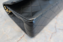 Load image into Gallery viewer, CHANEL Matelasse double flap double chain shoulder bag Lambskin Black/Gold hadware Shoulder bag 700090025