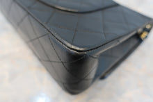 Load image into Gallery viewer, CHANEL Matelasse double flap double chain shoulder bag Lambskin Black/Gold hadware Shoulder bag 700090025