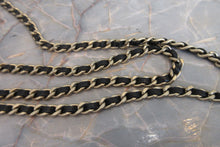 Load image into Gallery viewer, CHANEL Camelia Chain wallet Lambskin Black/Gold hadware Shoulder bag 700050193