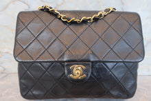 画像をギャラリービューアに読み込む, CHANEL/シャネル ミニマトラッセシングルフラップチェーンショルダーバッグ ラムスキン ブラック/ゴールド金具 ショルダーバッグ 700110115