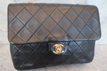 画像をギャラリービューアに読み込む, CHANEL/シャネル ミニマトラッセシングルフラップチェーンショルダーバッグ ラムスキン ブラック/ゴールド金具 ショルダーバッグ 700110115