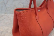 将图片加载到图库查看器,HERMES GARDEN PARTY PM Negonda leather Rouge duchesse □R刻印 Tote bag 700100089