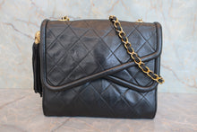 画像をギャラリービューアに読み込む, CHANEL/シャネル マトラッセフリンジチェーンショルダーバッグ ラムスキン ブラック/ゴールド金具 ショルダーバッグ 800060176