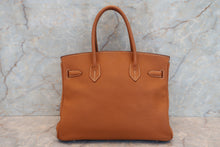画像をギャラリービューアに読み込む, HERMES/エルメス バーキン30 トゴ ゴールド □M刻印 ハンドバッグ 700080014