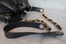 画像をギャラリービューアに読み込む, CHANEL/シャネル ココマーク巾着チェーンショルダーバッグ キャビアスキン ブラック/ゴールド金具 ショルダーバッグ 800020068