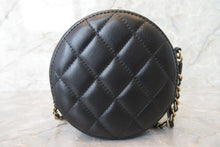 Load image into Gallery viewer, CHANEL Matelasse round chain shoulder bag Lambskin Black/Gold hadware Shoulder bag 700090130