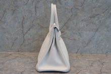 Load image into Gallery viewer, HERMES BIRKIN 30 Clemence leather White X Engraving Hand bag 700070285