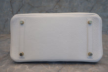 Load image into Gallery viewer, HERMES BIRKIN 30 Clemence leather White X Engraving Hand bag 700070285