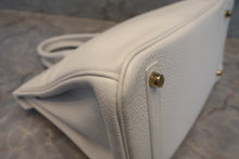Load image into Gallery viewer, HERMES BIRKIN 30 Clemence leather White X Engraving Hand bag 700070285