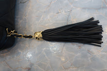 Load image into Gallery viewer, CHANEL Matelasse fringe Chain shoulder Lambskin Black/Gold hadware Shoulder bag 800040128