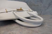 Load image into Gallery viewer, HERMES BIRKIN 30 Clemence leather White X Engraving Hand bag 700070285