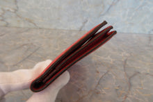 Load image into Gallery viewer, HERMES  Bearn Soufflet Chevre myzore goatskim Rose lipstick/Rouge casaque □Q Engraving Wallet 700030151