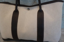 将图片加载到图库查看器,HERMES GARDEN PARTY PM Toile H/Leather Marron/Brown □H刻印 Tote bag 700120173