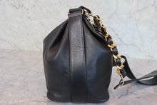 Load image into Gallery viewer, CHANEL CC mark drawstring bag Chain shoulder bag Lambskin Black/Gold hardware Shoulder bag 800080229