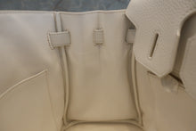Load image into Gallery viewer, HERMES BIRKIN 30 Clemence leather White X Engraving Hand bag 700070285