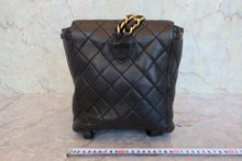 画像をギャラリービューアに読み込む, CHANEL/シャネル マトラッセチェーンリュック ラムスキン ブラック/ゴールド金具 リュック 800050013