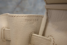 Load image into Gallery viewer, HERMES BIRKIN 30 Clemence leather White X Engraving Hand bag 700070285