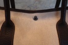 将图片加载到图库查看器,HERMES GARDEN PARTY PM Toile H/Leather Marron/Brown □H刻印 Tote bag 700120173