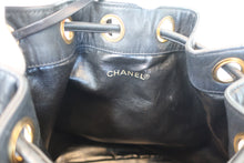 Load image into Gallery viewer, CHANEL CC mark drawstring bag Chain shoulder bag Lambskin Black/Gold hardware Shoulder bag 800080229
