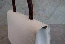 Load image into Gallery viewer, CHANEL Matelasse Trapezoid Hand bag Caviar skin/Plastic White/Gold hadware Hand bag500050069