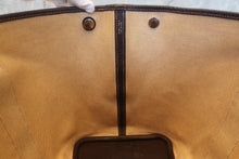 将图片加载到图库查看器,HERMES GARDEN PARTY PM Toile H/Leather Marron/Brown □H刻印 Tote bag 700120173