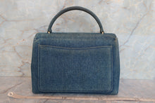 Load image into Gallery viewer, CHANEL CC mark trapezoid hand bag Denim Blue /Gold hadware Hand bag 700060234