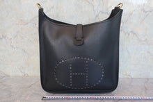 画像をギャラリービューアに読み込む, HERMES/エルメス エブリン1GM クシュベル ブラック ○Z刻印 ショルダーバッグ 800090154