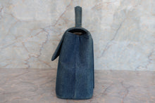 Load image into Gallery viewer, CHANEL CC mark trapezoid hand bag Denim Blue /Gold hadware Hand bag 700060234
