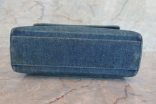 Load image into Gallery viewer, CHANEL CC mark trapezoid hand bag Denim Blue /Gold hadware Hand bag 700060234