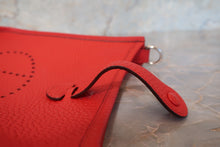 Load image into Gallery viewer, HERMES  EVELYNE TPM Clemence leather Rouge de Coeur D Engraving Shoulder bag 700100105