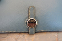 Load image into Gallery viewer, HERMES  Dogon GM Clemence leather Blue jean □J Engraving Wallet 700050245