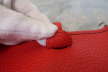 Load image into Gallery viewer, HERMES  EVELYNE TPM Clemence leather Rouge de Coeur D Engraving Shoulder bag 700100105