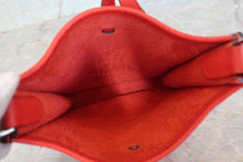 Load image into Gallery viewer, HERMES  EVELYNE TPM Clemence leather Rouge de Coeur D Engraving Shoulder bag 700100105