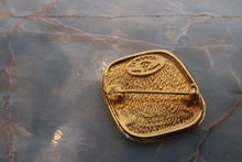 Load image into Gallery viewer, CHANEL Diamond shape Brooch Gold plate Gold Brooch 600050095