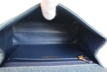 Load image into Gallery viewer, CHANEL CC mark trapezoid hand bag Denim Blue /Gold hadware Hand bag 700060234