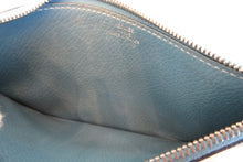 Load image into Gallery viewer, HERMES  Dogon GM Clemence leather Blue jean □J Engraving Wallet 700050245