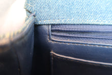 Load image into Gallery viewer, CHANEL CC mark trapezoid hand bag Denim Blue /Gold hadware Hand bag 700060234