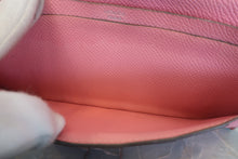 将图片加载到图库查看器,HERMES Bearn Soufflet Epsom leather Rose confetti T刻印 Wallet 700120187