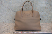 将图片加载到图库查看器,HERMES BOLIDE 35 Clemence leather Gris tourterelle T刻印 Shoulder bag 800020214