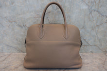 将图片加载到图库查看器,HERMES BOLIDE 35 Clemence leather Gris tourterelle T刻印 Shoulder bag 800020214